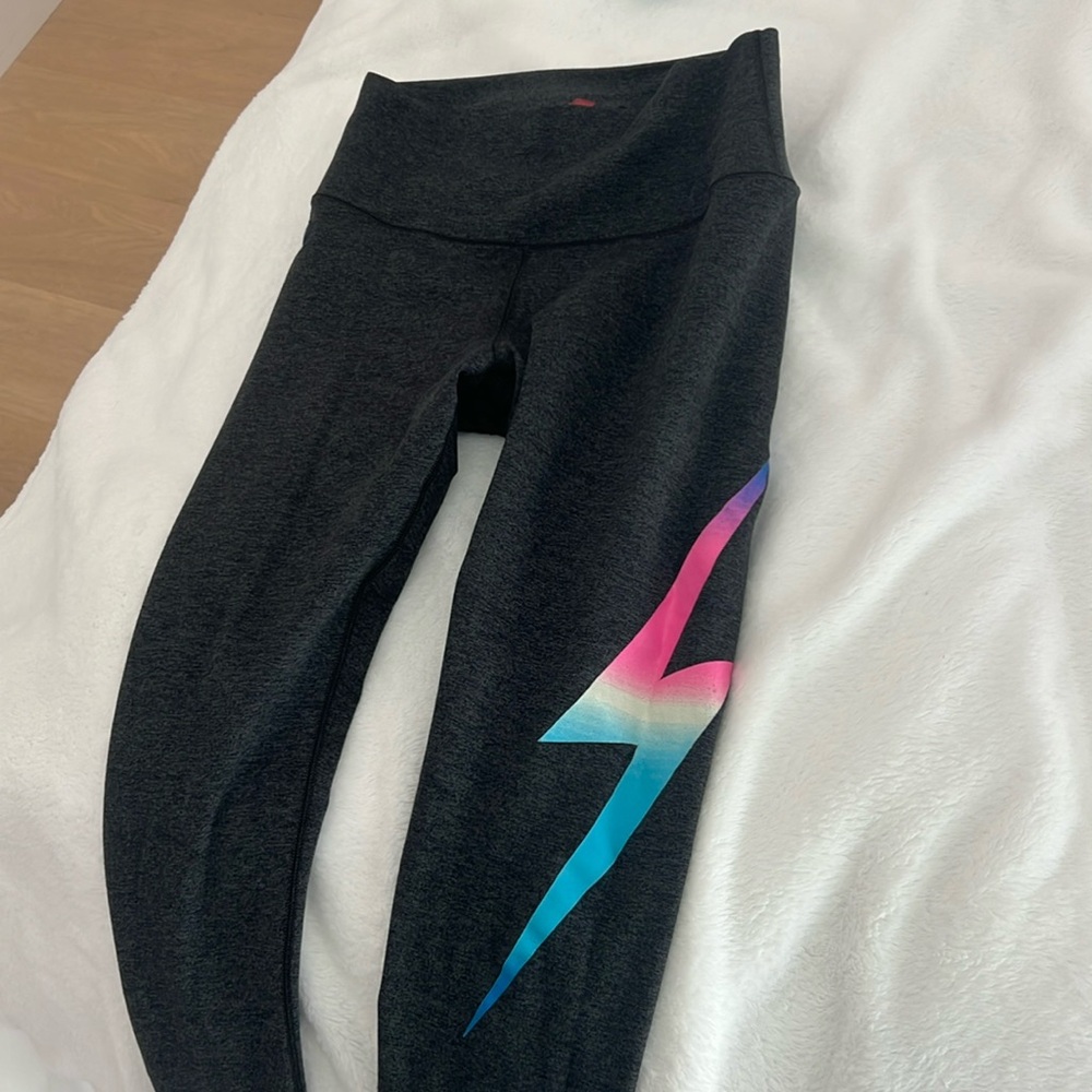 Aviator nation full length 7/8 lightning bolt leggings